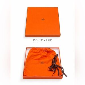Hermes Orange Dust Bag